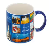 Porcelianinis puodelis GREETINGS FROM LITHUANIA