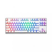 MODECOM MC-LANPARTY-U-RGB-BLUE-200-P Mechanical keyboard RGB Pudding edition white