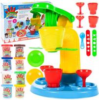 Plastilino rinkinys su ledų gaminimo aparatu ir 8 plastilino indeliais