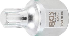 Antgalis V-tipo diržui | 12.5 mm (1/2"), hex šešiakampis 22 mm | T-Star (Torx) T60 (9532)