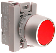 ST22-KC-01 NC valdymo mygtukas raudonas Spamel