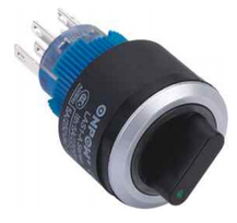 Sukamasis jungiklis su raudonu apšvietimu LAS1-AWY-22X/31/R/12V AC/DC