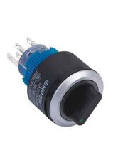 Sukamasis jungiklis su mėlynu foniniu apšvietimu LAS1-AWY-22X/23/B/12V AC/DC