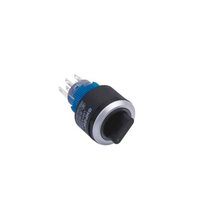 Sukamasis jungiklis su mėlynu foniniu apšvietimu LAS1-AWY-22X/33/B/24V AC/DC