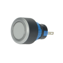 LAS1-AWY-D/W/12/P indikatorius, LED apšvietimas 12V AC/DC, baltas, fi22, IP65, skirtas litavimui, Onpow