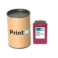 HP 62XL (C2P07AE) kasetė spalvota/color 415psl (Printle)  (su mikroschema)