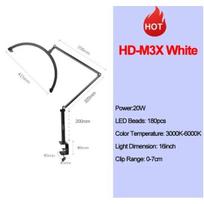 Andoer firmos LED šviesos apšvietimo sistema HD-M3X - juodos spalvos