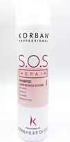 KORBAN S.O.S REPAIR atstatomasis plaukų šampūnas, 250 ml