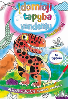 Įdomioji tapyba vandeniu. Dinozaurai
