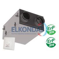 ENTALPINIS rekuperatorius VENTS VUE 100P su valdymo pultu