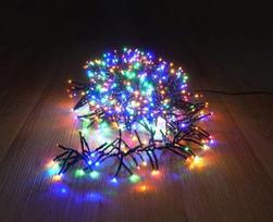 Elektrinė girlianda CLUSTER, 768 LED, IP44, 5.8 W, 31 V, įvairių spalvų, 4.5 m