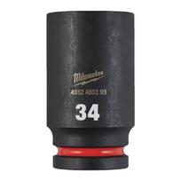 Milwaukee Accessories Ilga šešiakampė smūginė galvutė MILWAUKEE SHW 3/4' 34mm