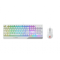 MSI Vigor GK30 COMBO WHITE | Keyboard and Mouse Set | Wired | Mouse Included | US | White