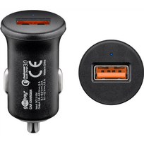 Goobay Quick Charge QC3.0 USB car fast charger | USB 2.0 Female (Type A)