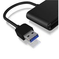 Raidsonic | ICY BOX | IB-CR301-U3 USB 3.0 External Card Reader | USB 3.0 Type-A | 3 x Card Reader Slot: CF, SD, microSD
