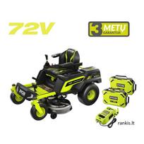 Akumuliatorinis vejos traktorius Ryobi RY72ZTRX107-210, 72 V, 2x10 Ah, 107cm