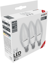 LED lemputės AVIDE, E14, 5W (=42W), 3000K, 220-240V, 435 lm, 3 vnt
