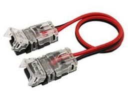 LED juostos jungtis EUROLIGHT, 2 kontaktų, 5A, 8 mm pločio j.,10 cm laid., 24,3x12,6x7,8mm