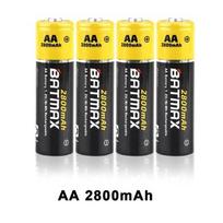 4 vnt - AA kraunami akumuliatoriai 3800 mAh talpos