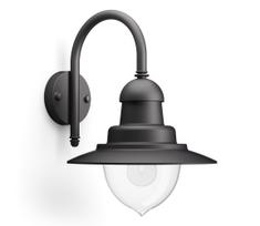Philips 01652/30/PN - Sieninis lauko šviestuvas RAINDROP 1xE27/60W/230V IP44