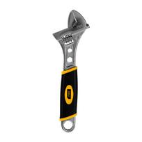 Deli Tools Reguliuojamas veržliaraktis su plastikine rankena EDL30108, 8" (Silver)