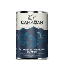 Canagan Salmon & Herring Supper konservai su lašiša ir silke šunims, 400 g