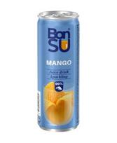 Gazuotas mangų sulčių gėrimas BONSU (99%), 0.33 l D
