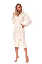 Šiltas chalatas Soft Long 2322 L Ecru (kreminė)