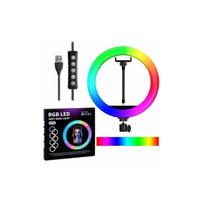 Žiedinė LED šviesos RGB lempa 10'' - 45W