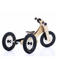 Medinis balansinis dviratukas - triratukas Trybike 4-in-1, rudas