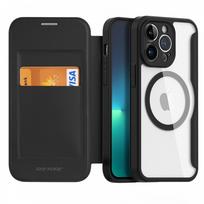 Juodas atverčiamas dėklas "Dux Ducis Skin X Pro" telefonui iPhone 13 / 14