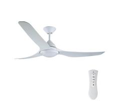 Lucci air 213096 - LED lubinis ventiliatorius MARINER LED/15W/230V balta + VP