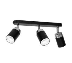 Akcentinis apšvietimas RENO 3xGU10/8W/230V juoda/chromas