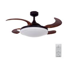 FANAWAY 512120 - Lubinis ventiliatorius EVORA 2xE27/15W/230V + nuotolinio valdymo pultas