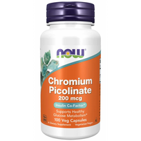 Now Foods Chromium Picolinate 200 mcg 100 vcaps