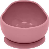 Petite&Mars Take&Match Silicone Bowl dubenėlis su siurbtuku Dusty Rose 6 m+ 360 ml
