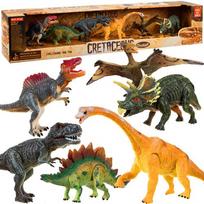 Žaislinis dinozaurų figūrėlių rinkinys su judančiomis detalėmis - 6vnt.