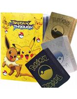 Pokemon kortos 165 vnt. kolekcija Charizard Vmax juodos auksinės ir sidabrinė spalvos pakuotės po 55 vnt. albumas 240 kortoms