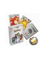 Pokemon kortos 55 vnt. sidabrinė kolekcija Charizard Vmax