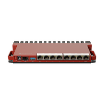 MikroTik | Router | L009UiGS-RM | No Wi-Fi | 10/100/1000Mbit/s | 8 x Ethernet LAN (RJ-45) ports | Mesh Support: No | MU-MIMO: No | No mobile broadband | 1x USB 3.0 type A |