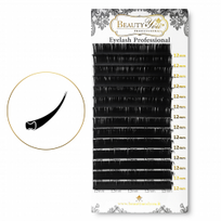 Beauty&You Klasikinės FLAT blakstienos 0.15 :  B&Y Flat blakstienos 0.15 D 9mm
