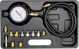 Tepalo slėgio matuoklis | su adapteriais | 0-500 PSI/0-35 Bar | 12 vnt. (YT-73030)