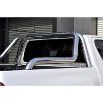 NERŪDIJANČIO PLIENO PIKAPO KĖBULO LANKAS / ROLLBAR CANYON CHROME Ø 76x1,5mm TOYOTA HILUX (2015-2019)