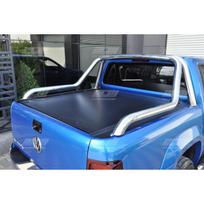NERŪDIJANČIO PLIENO PIKAPO KĖBULO LANKAS / ROLLBAR CANYON CHROME Ø 76x1,5mm VOLKSWAGEN AMAROK 2010+