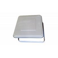 Baltas metalinis stogo liukas 500 x 500