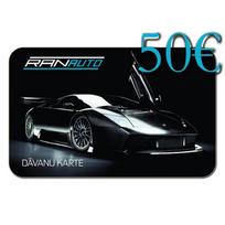 Dovanų kortelė RANAUTO 50€
