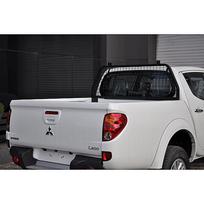 GALINIO PIKAPO STIKLO PLIENINĖ APSAUGA, KĖBULO LANKAS SEPARATOR IŠ 40X40 CM 2 MM PROFILIO MITSUBISHI L200 (2015-2018), FIAT FULLBACK 2016+