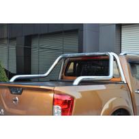 NERŪDIJANČIO PLIENO PIKAPO KĖBULO LANKAS / ROLLBAR CANYON CHROME Ø 76x1,5mm NISSAN NAVARA D23 2015+