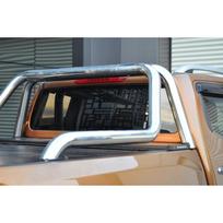 NERŪDIJANČIO PLIENO PIKAPO KĖBULO LANKAS / ROLLBAR CANYON CHROME Ø 76x1,5mm NISSAN NAVARA D40 (2010-2014)
