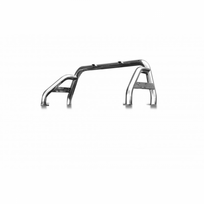 NERŪDIJANČIO PLIENO PIKAPO KĖBULO LANKAS / ROLLBAR TWILIGHT Ø 76x1,5mm / 60x1,5mm VOLKSWAGEN AMAROK (2010-2015)